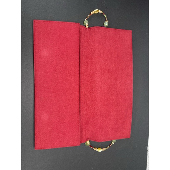 Mary Frances Purse Shoulder Bead Work Floral Embellished Stone Handbag Clutch‎ - Picture 11 of 16